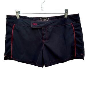 Thor Shorts Women's Juniors Size 7 (28/M) Black Velcro Closure Swimming Shorts